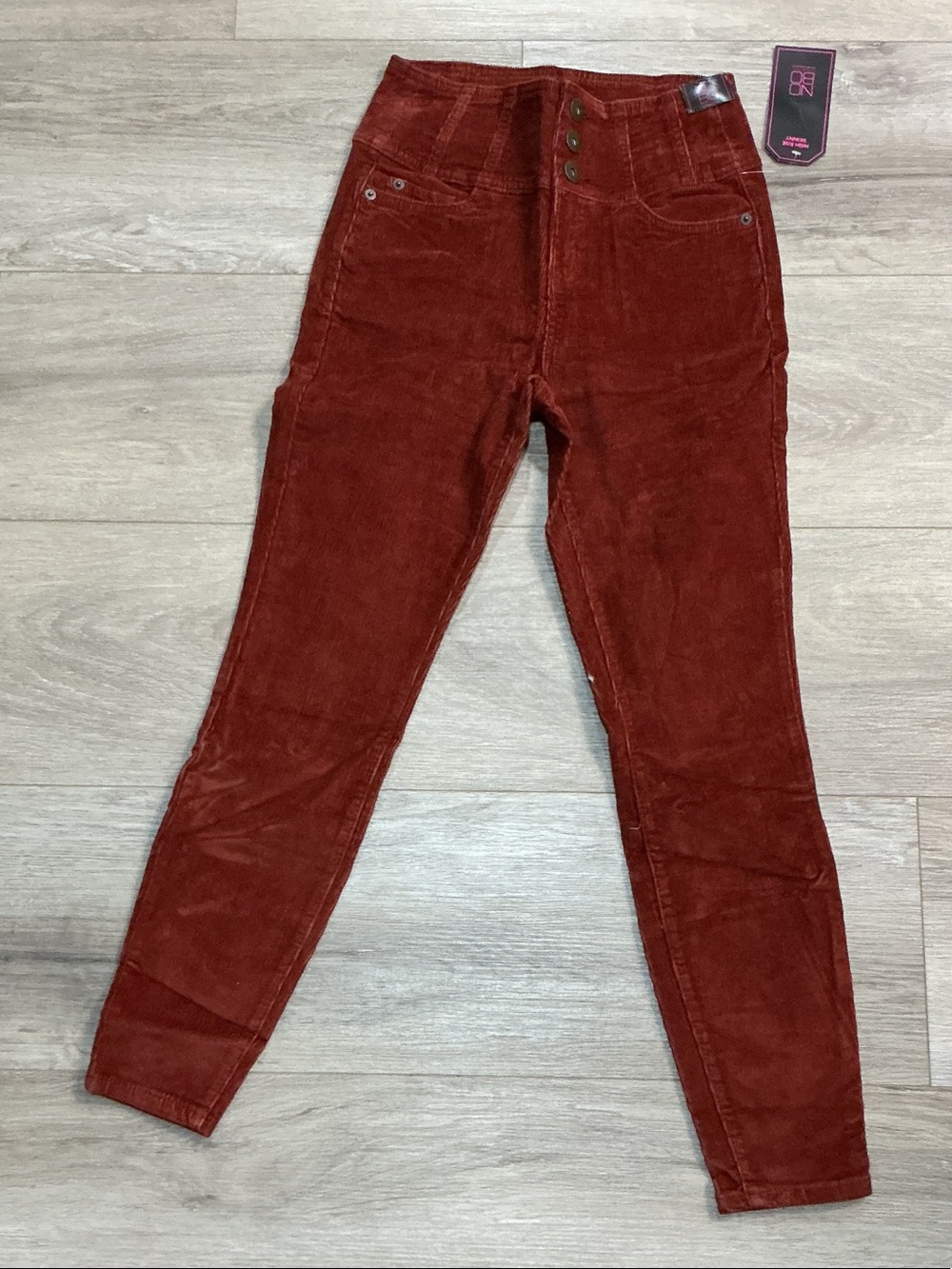 NOBO Rust Corduroy High-Rise Skinny Pants